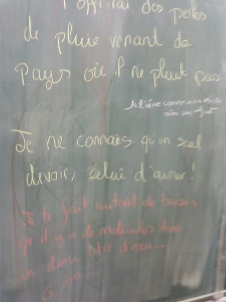 le tableau de la classe